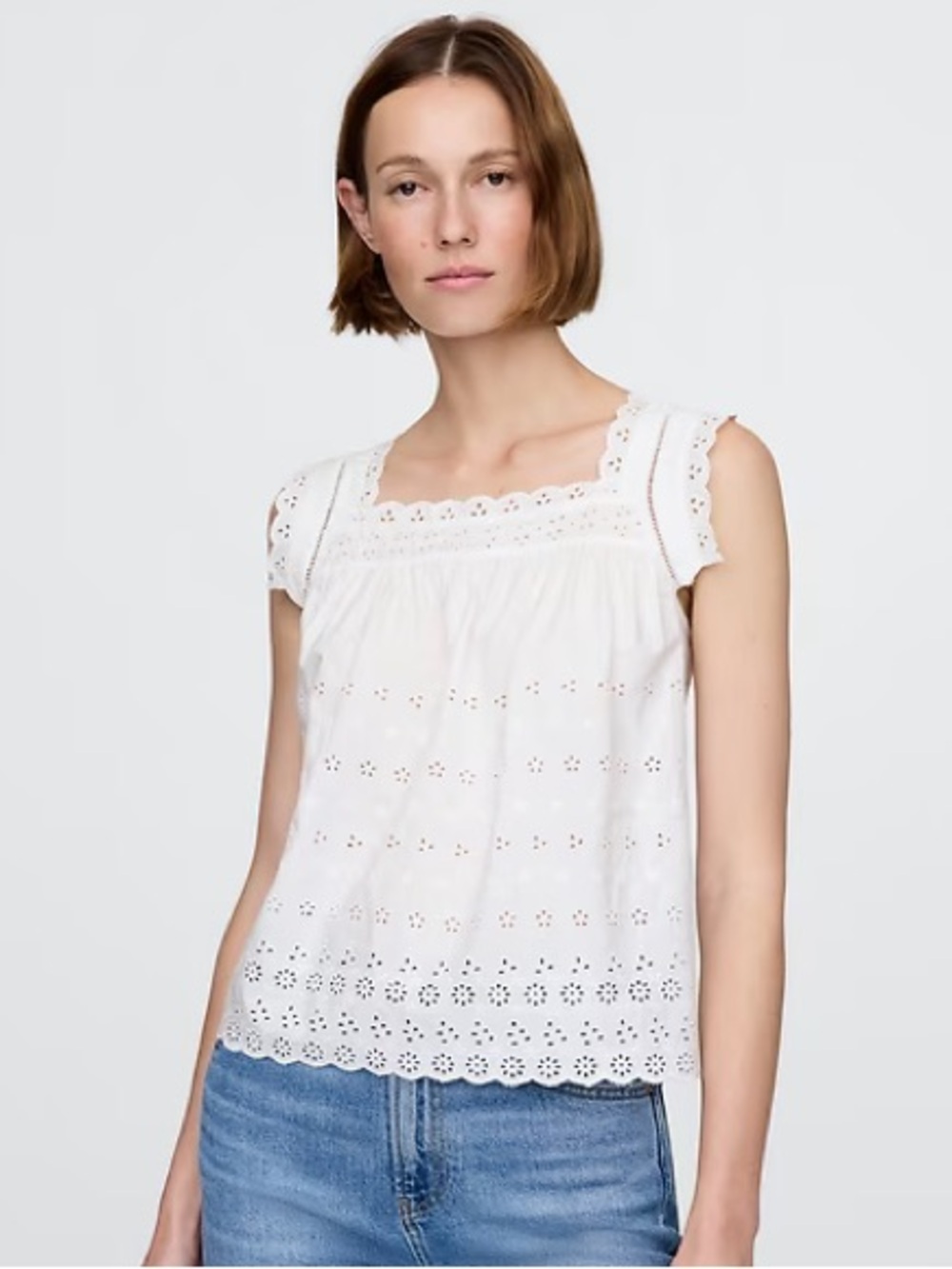 Gap x Doen Eyelet Top